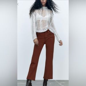 Zara Crop Flare Women’s Size 8